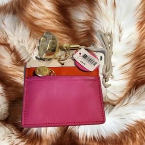 ** New ** Bath & Body Works Lanyard Pocketbac holder & Card holder *Pink *